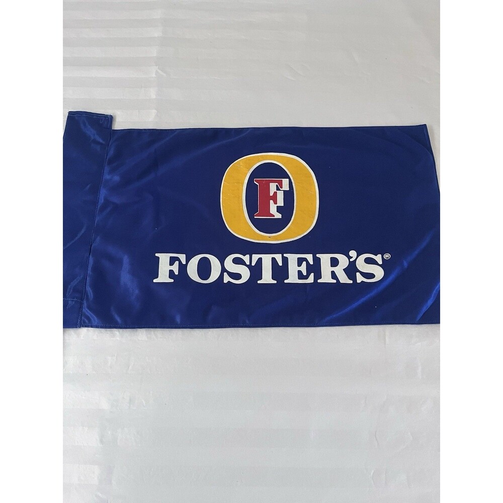 Vintage Foster’s Lager Beer Golf Pin Flag #8 Blue Double Sided Bar Man Cave